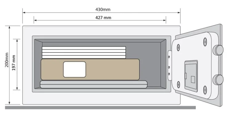 Sejf podstawowy Guest Laptop YALE YLG/200/DB1
