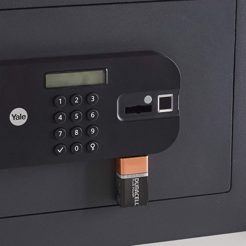 Sejf YALE kompaktowy o wysokim poziomie zabezpieczenia z czytnikiem biometrycznym YSFB/200/EB1
