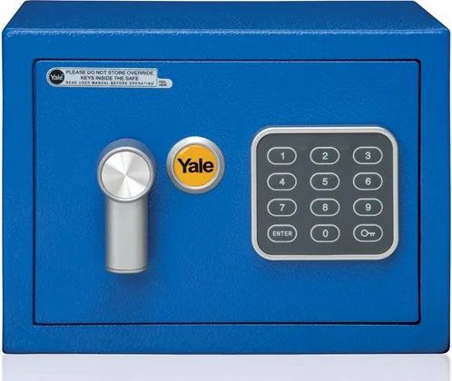 Sejf podstawowy YALE mini niebieski YSV/170/DB2/B